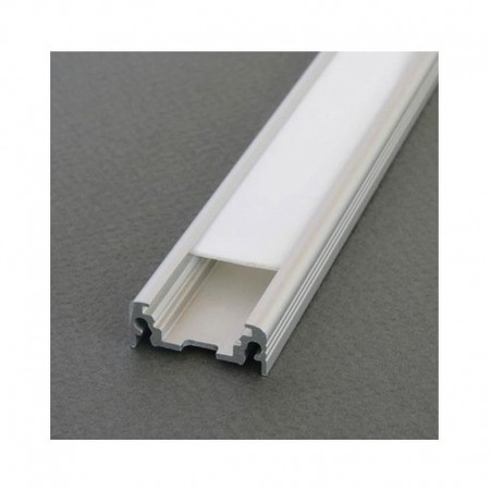 Image principale du produit Profilé plat pour ruban de led largeur max 11mm longueur 1m sans diffuseur