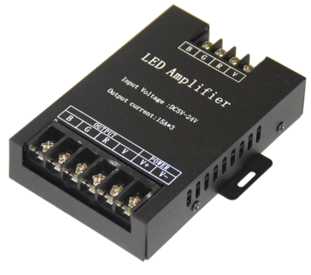 Image secondaire du produit Repeteur pour ruban de led RVB 5 à 24V 3 X 15A