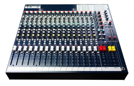 Image principale du produit Console de mixage Soundcraft FX16II 16 voies mono, 2 voies stéréo, 4 aux, effet