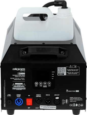 Image nº4 du produit S2000 Algam Lighting - Machine à fumée 1500W avec DMX et télécommande sans fil