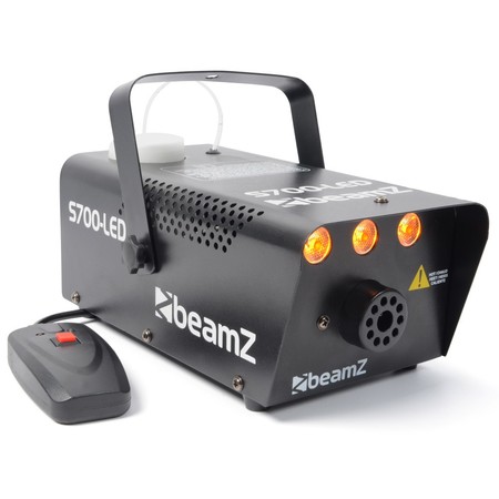 Image principale du produit Machine à fumée - BeamZ S700-LED avec effet flamme 3x1W Ambre