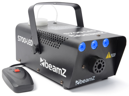 Image principale du produit Machine à fumée - BeamZ S700-LED avec effet glace 3x1W Bleue