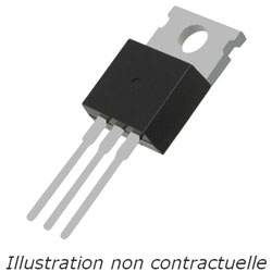 Image principale du produit L7805 Régulateur de tension +5V linéaire - 10 à 35V - Sortie 5V 1.5A - 0°C à 125°C - TO-220
