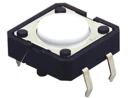 Image principale du produit Switch interrupteur à souder 4 pattes - commutateur Omron B3F 4000 12x12x4.3mm 1.27N
