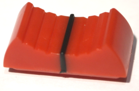 Image principale du produit Bouton de fader pour console Yamaha rouge 24 X 11mm insert 4mm Rouge