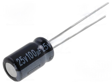 Image principale du produit Condensateur électrolytique 100UF 100µF 100MF25V