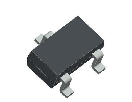 Image principale du produit Transistor NPN DTC124 remplace LTC124EUB - SOT-416 50V 100mA 150mW 2x 22K