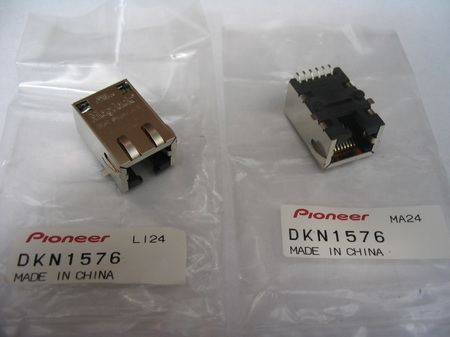 Image principale du produit Embase RJ45 à souder - type cms - pour platine Pioneer CDJ2000 / Nxs