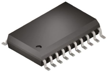 Image principale du produit HC, Buffer, Driver de ligne, 8 bits 3 états, Sans inversion SOIC 20 broches 2 à 6 V