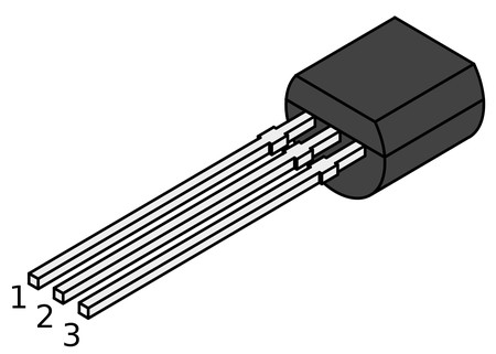 Image principale du produit J109  Transistor JFET -25 V, 40 mA, 6 V, TO-92