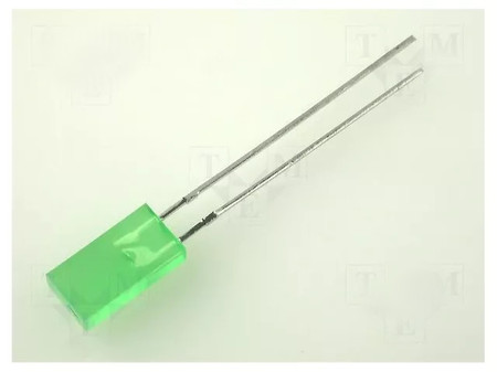 Image principale du produit Led rectangulaire verte 5x2.5mm
