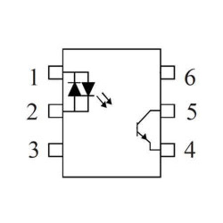 Image principale du produit Optocoupleur MOC 8102 X à sortie transistor - composant CMS