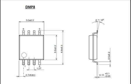 Image principale du produit NJM2121M Amplificateur opérationnel double avec switch