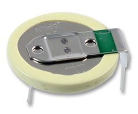 Image principale du produit Pile bouton 3V CR1220 à souder sur circuit