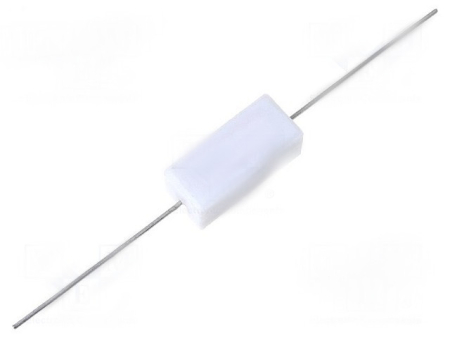 Image principale du produit Résistance 22K ohms 5W bobinée ciment THT 9,5x22mm