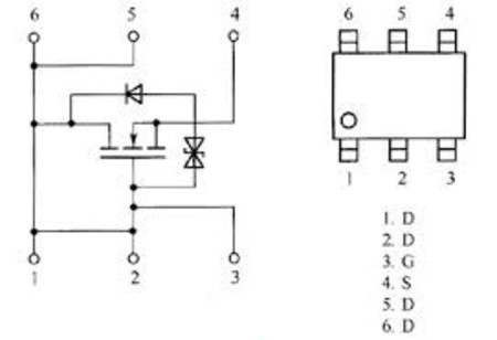 Image secondaire du produit Transistor cms à effet de champ FET RTQ045N03  30V 4.5A TSMT-6