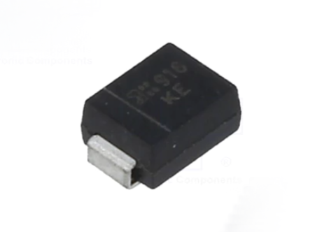 Image principale du produit Diode TVS Transil SMD à sens unique inverse 5V - 6à8V claquage 65A SMB