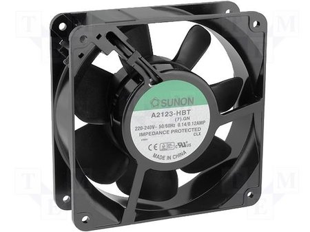 Image principale du produit Ventilateur 230V 120x120x38 mm 0.14-0.12A