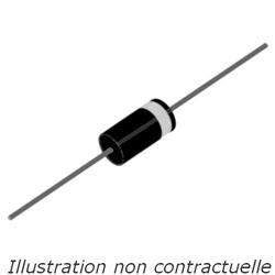 Image principale du produit Diode zener 1N4740A 10V 1W