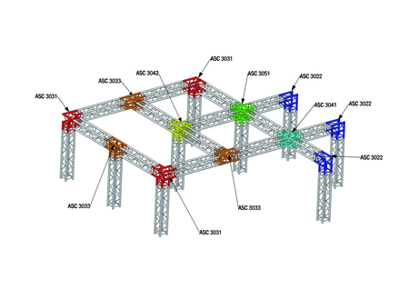 Image nº3 du produit Structure Carrée ASD série SC 300 SC300145 0.145m forte charge renforcée