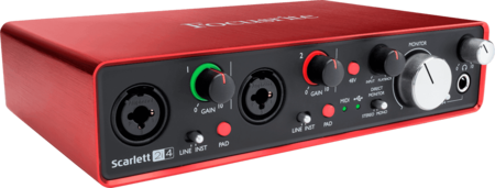 Image principale du produit carte son FocusRite Scarlett 2i4 snd generation 2in 4 out