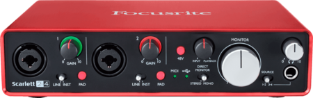 Image secondaire du produit carte son FocusRite Scarlett 2i4 snd generation 2in 4 out