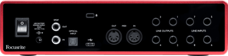 Image nº3 du produit Focusrite Scarlett3 18i8 interface audio USB-C SPdif optique Midi 18 entrées 8 sorties