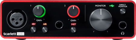 Image secondaire du produit Focusrite Scarlett3 Solo interface audio USB-C 2 entrées 2 sorties