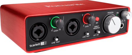 Image principale du produit Focusrite SCARLETT2-2I2 Scarlett 2nd Gen Interface Audio 2 In - 2 Out