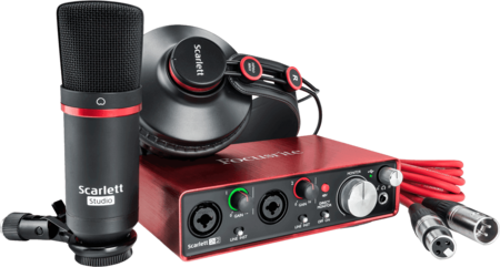 Pack Studio Focusrite Scarlett Studio Carte son 2i2 + Casque +