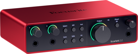 Image principale du produit SCARLETT4 2i2 Focusrite - Carte son 2 entrées 2 sorties 192KHz