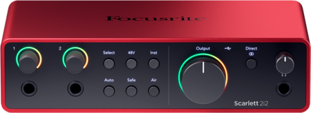 Image secondaire du produit SCARLETT4 2i2 Focusrite - Carte son 2 entrées 2 sorties 192KHz