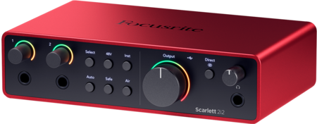 Image nº6 du produit SCARLETT4 Studio Focusrite - Pack Carte son Scarlett4 2i2, 2 entrées 2 sorties 192KHz + micro statique + casque studio