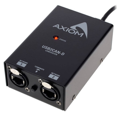 Image principale du produit AX-USB2CANDV2 Axiom Adaptateur USB vers CAN-D pour enceintes actives