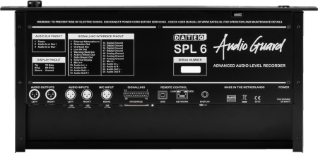 Image nº4 du produit SPL-6MK2 Dateq Limiteur son acoustique 2 voies avec mesure et enregistrement