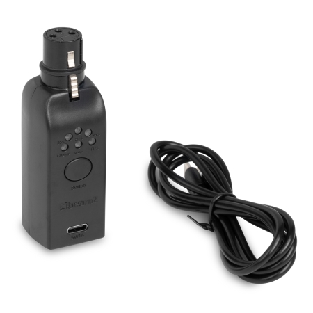 Image nº9 du produit WD1F Beamz Dongle récepteur DMX sans fil sur batterie XLR3