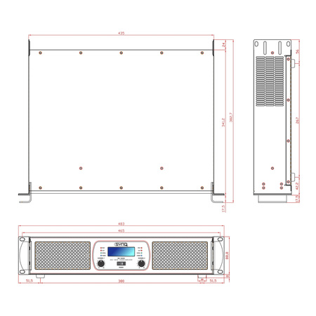 Image nº5 du produit SE-1800 Synq - Amplificateur de puissance classe D 2 X 900W RMS