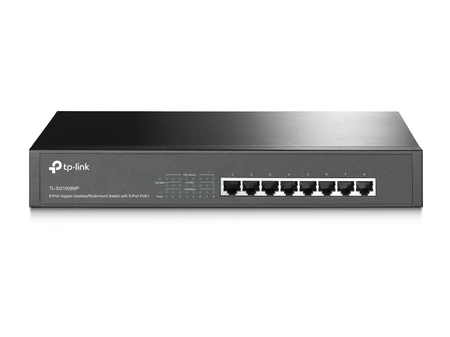 Image principale du produit SWITCH RACKABLE 8PORTS GIGABIT POE+