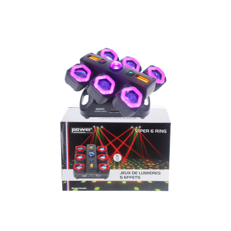 Image nº10 du produit VIPER 6 RING Power Lighting - 5 Effets Lumière Dynamiques