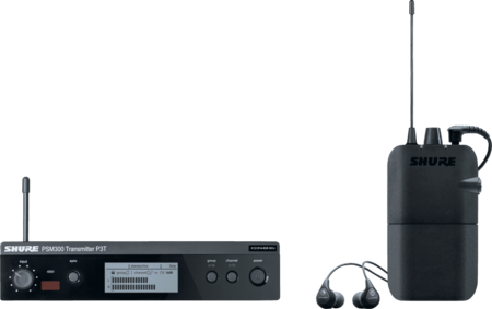 Image principale du produit Système Ear Monitor PSM 300 Shure mono/stéréo avec paire de SE112 Bande K3E 606 - 630 Mhz