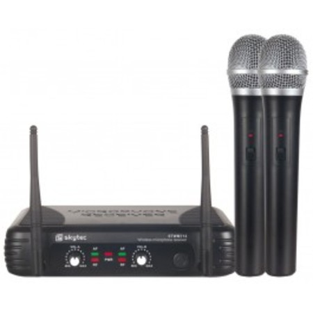 Image principale du produit Double micro sans fil Skytec STWM712 VHF