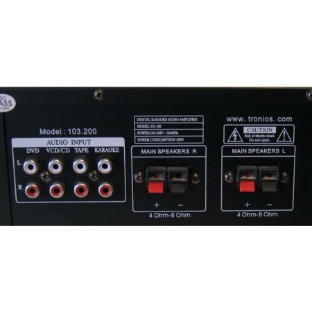 Image secondaire du produit Amplificateur Skytronic 6 entrées noir 2 X 50W