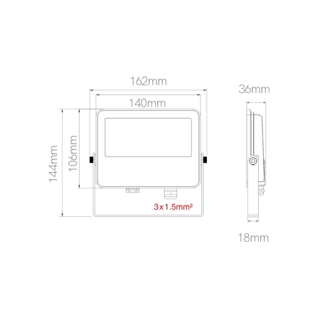 Image nº4 du produit Projecteur Led blanc IP65 Beneito Faure SKY 20W blanc variable 110°