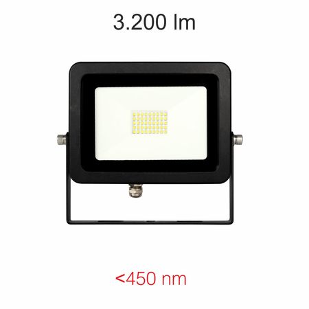 Image principale du produit Projecteur Led noir IP65 Beneito Faure SKY 30W blanc froid 4000K 110°