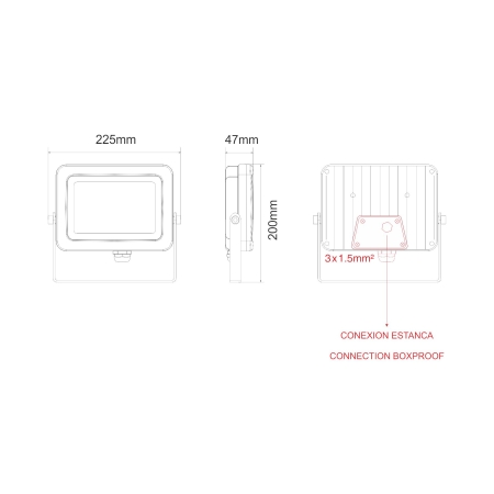Image nº6 du produit Projecteur Led étanche gris Beneito et faure SKY 40W blanc neutre 5000K 3700 lumens