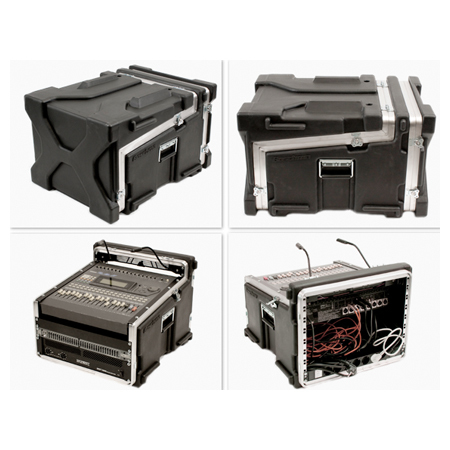 Image principale du produit Mini régie BOSCHMA CASES Slant Mixer Case - 11U (horizontale) - Noir