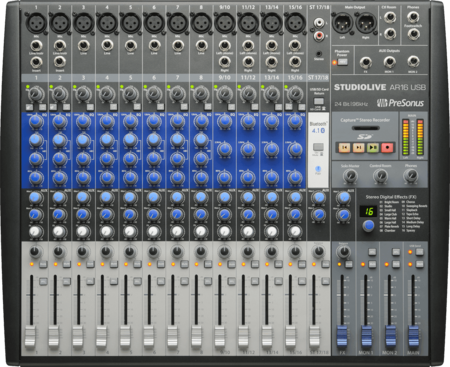 Image principale du produit Table de mixage Presnus SLMAR16 USB 18 canaux enregistrement multicanal