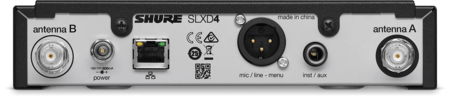 Image nº3 du produit SLXD4E-J53 SHURE récepteur SLXD4 Bandes J53 562-606 MHz