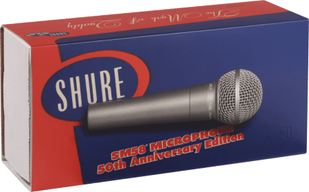Image principale du produit Micro Dynamique Shure SM58 série limitée 50ème anniversaire
