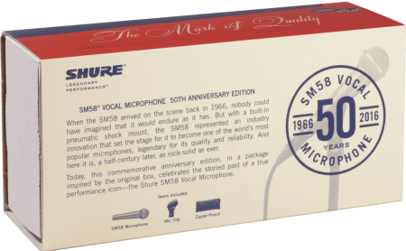 Image nº4 du produit Micro Dynamique Shure SM58 série limitée 50ème anniversaire